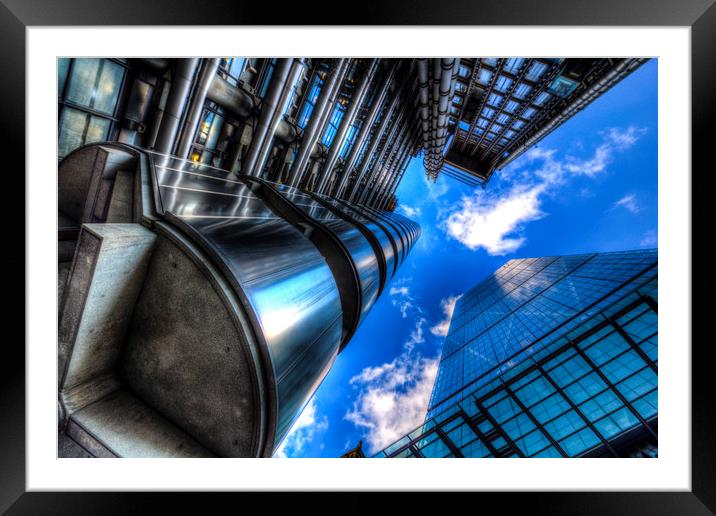 Lloyd's of London and Cheese Grater Framed Mounted Print by David Pyatt