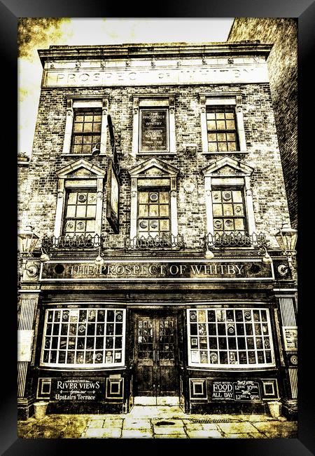 The Prospect Of Whitby Pub London Vintage Framed Print by David Pyatt