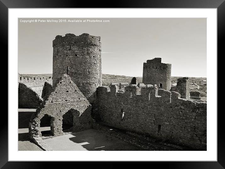  Kidwelly Castle Framed Mounted Print by Peter McIlroy
