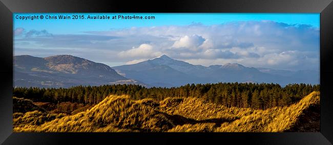  Snowdonia from Harlech Dunes Framed Print by Black Key Photography