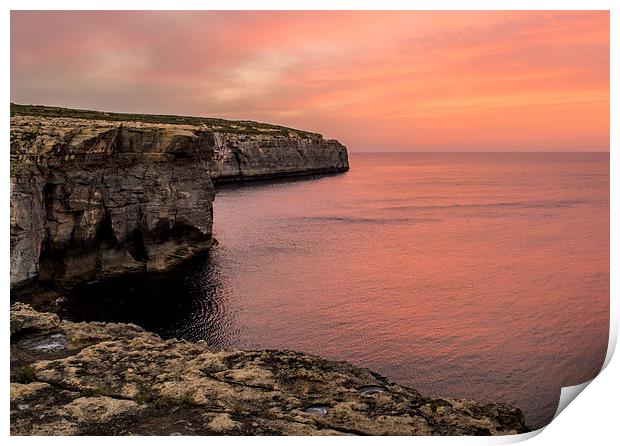 Gozo Sunset Print by Laura Kenny