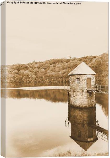  Swiss Valley reservoir Canvas Print by Peter McIlroy