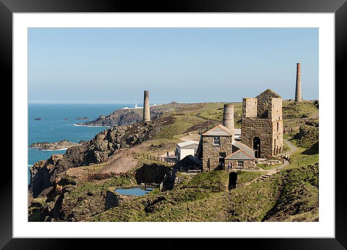  Levant Mine, Pendeen, West Cornwall Framed Mounted Print by Brian Pierce