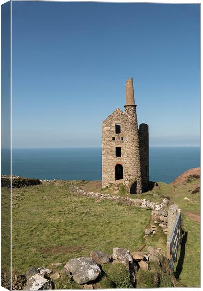  Wheal Owles, Botallack, Cornwall Canvas Print by Brian Pierce