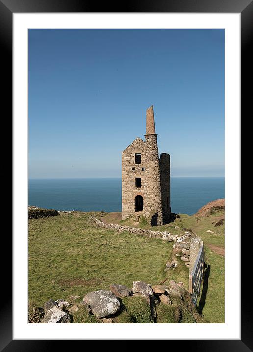  Wheal Owles, Botallack, Cornwall Framed Mounted Print by Brian Pierce