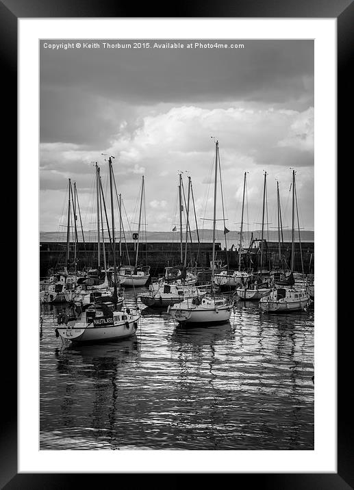 Harbour Boats Framed Mounted Print by Keith Thorburn EFIAP/b