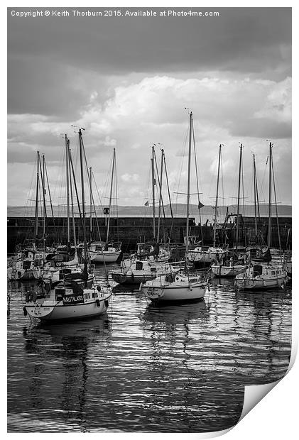Harbour Boats Print by Keith Thorburn EFIAP/b