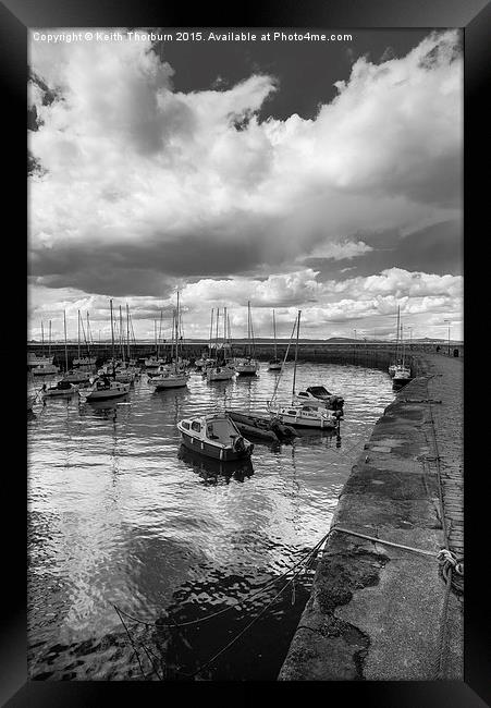 Musselburgh Harbour BW Framed Print by Keith Thorburn EFIAP/b