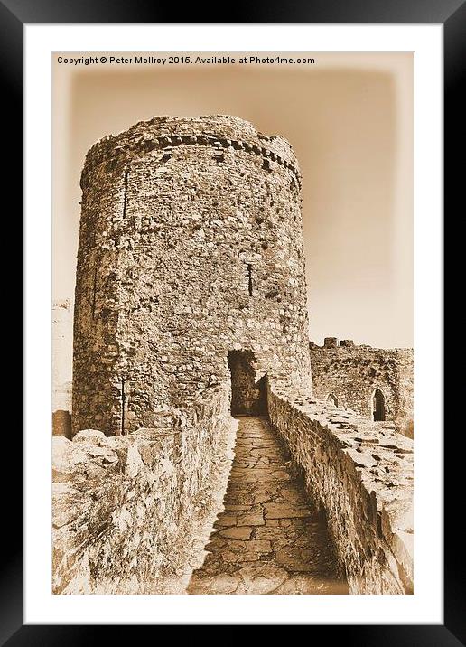 Kidwelly Castle Framed Mounted Print by Peter McIlroy