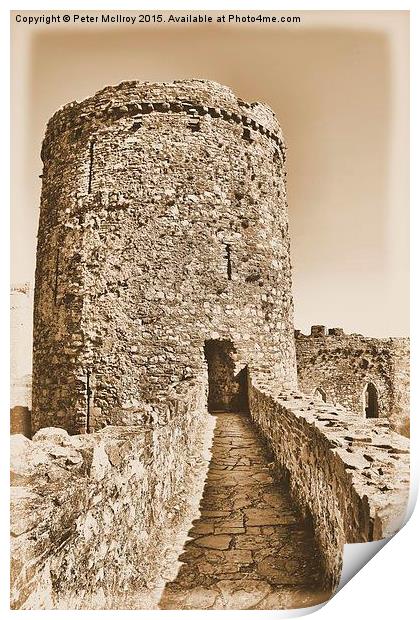 Kidwelly Castle Print by Peter McIlroy