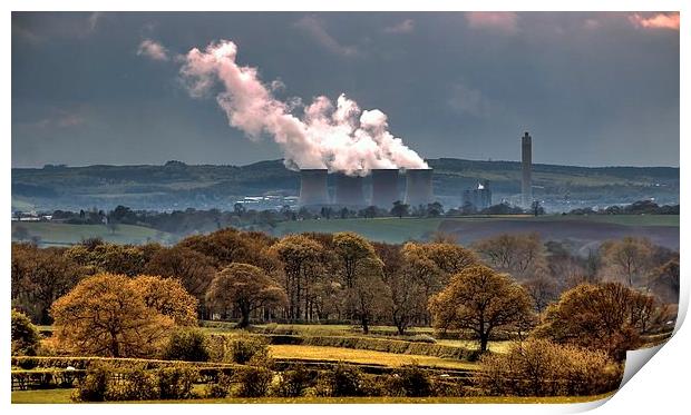 POWER AND BEAUTY IN THE COUNTRYSIDE  Print by len milner