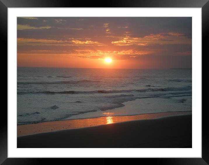 Sunset in Bali 2 Framed Mounted Print by Mark Sellers