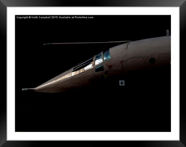  RAF Victor XM715 Framed Mounted Print by Keith Campbell