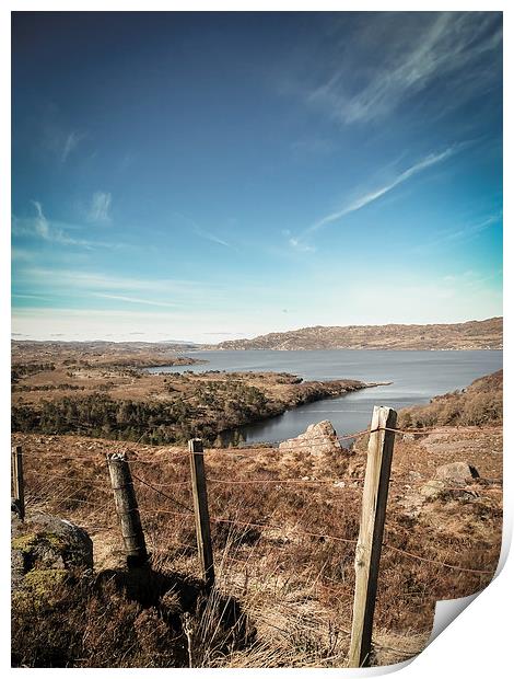 Upper Loch Torridon Viewpoint Print by Ellie Rose