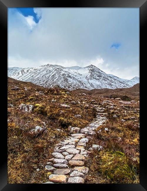 Path to the Mountain Framed Print by Ellie Rose