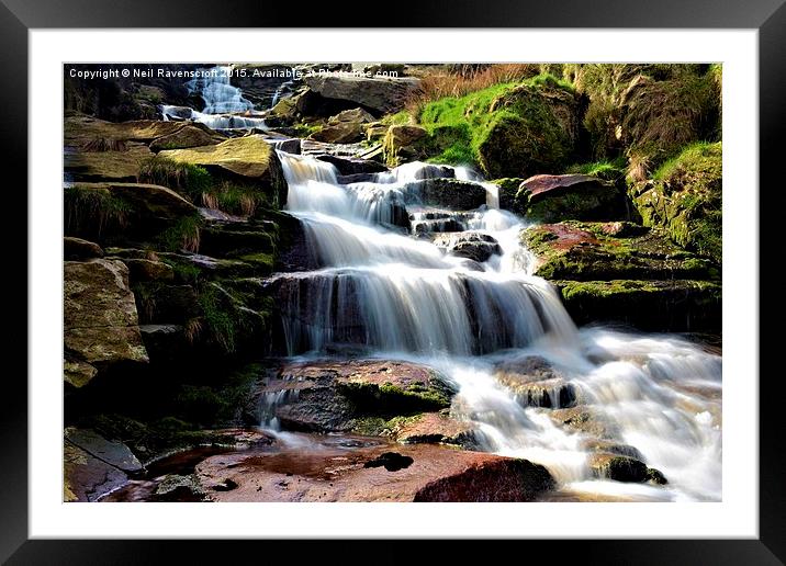  white water Framed Mounted Print by Neil Ravenscroft