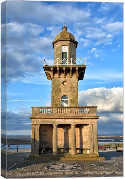 Old Light House Fleetwood Canvas Print by Gary Kenyon