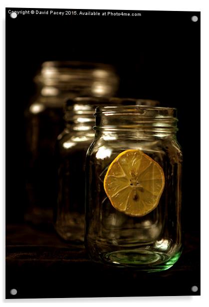 Lemon in Jar Acrylic by David Pacey