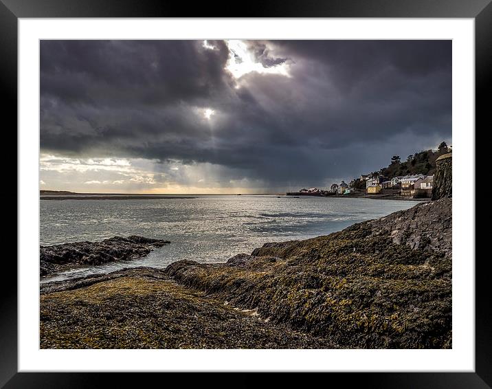 Storm Over Dovey, Aberdovey, Wales, UK Framed Mounted Print by Mark Llewellyn