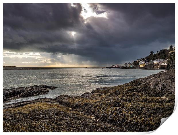 Storm Over Dovey, Aberdovey, Wales, UK Print by Mark Llewellyn