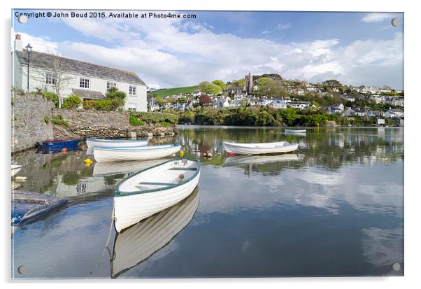  Noss Mayo viewed across the river Yealm  from New Acrylic by John Boud
