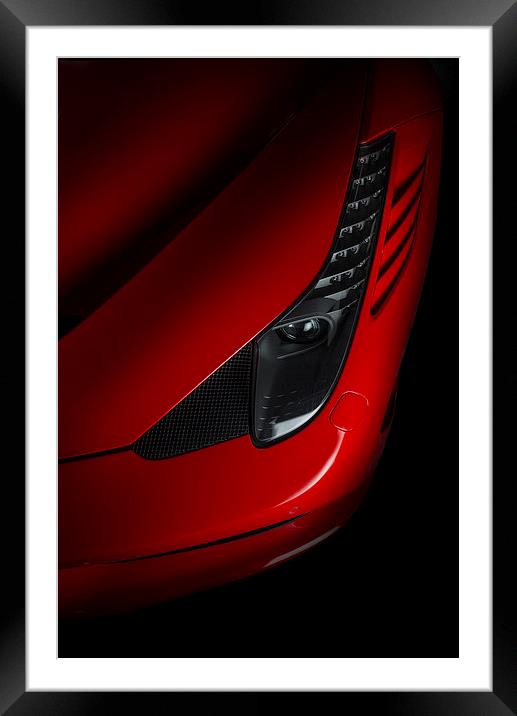  Ferrari 458 Framed Mounted Print by Dave Wragg
