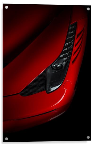  Ferrari 458 Acrylic by Dave Wragg