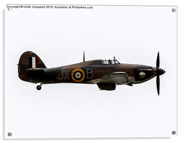  RAF BBMF Hurricane LF363 Acrylic by Keith Campbell