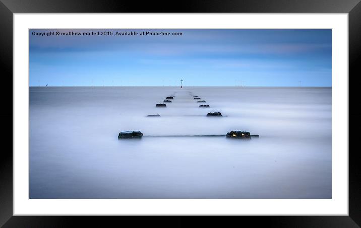  Steps To The Offshore Windfarm Framed Mounted Print by matthew  mallett