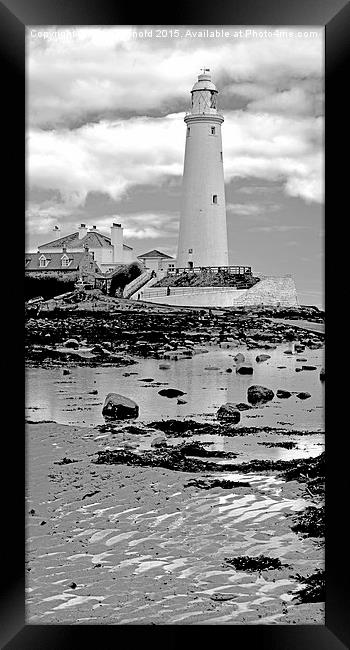 Majestic Saint Marys Lighthouse Framed Print by Martyn Arnold