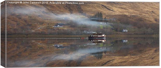  Still Morning, Loch Eil. Canvas Print by John Cameron