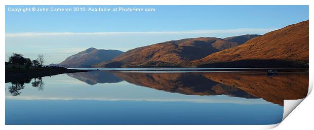  Still Morning, Loch Linnhe. Print by John Cameron