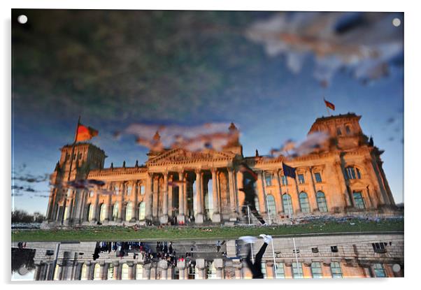 Reichstag in Berlin Acrylic by Sebastian Wuttke