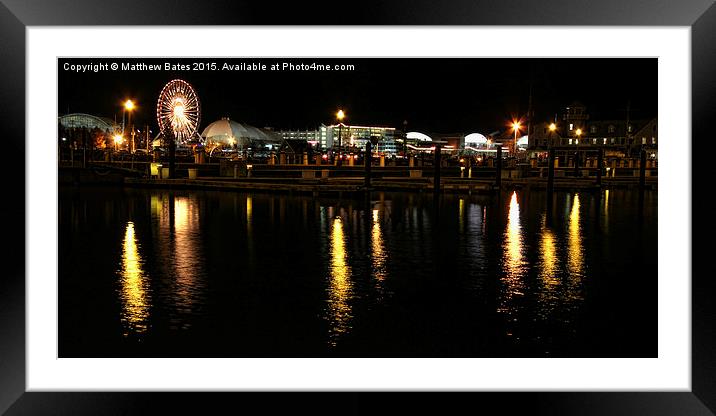 Chicago Navy Pier  Framed Mounted Print by Matthew Bates
