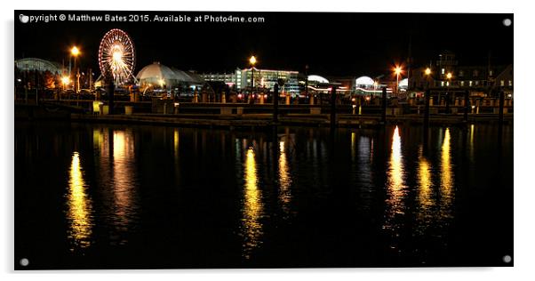 Chicago Navy Pier  Acrylic by Matthew Bates