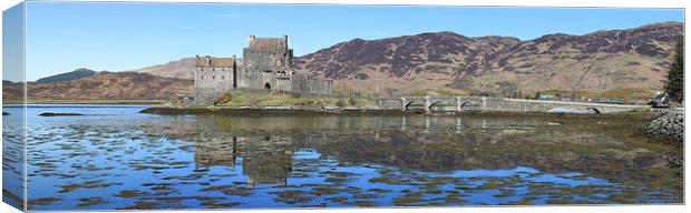 Eilean Donan Castle - Panorama Canvas Print by Maria Gaellman