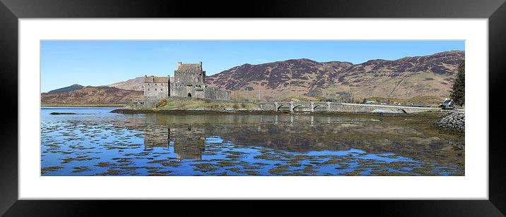 Eilean Donan Castle - Panorama Framed Mounted Print by Maria Gaellman