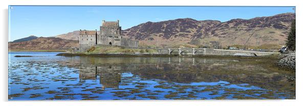 Eilean Donan Castle - Panorama Acrylic by Maria Gaellman