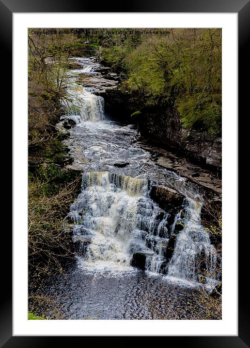  Corra Linn on the Falls of Clyde Framed Mounted Print by John Hastings