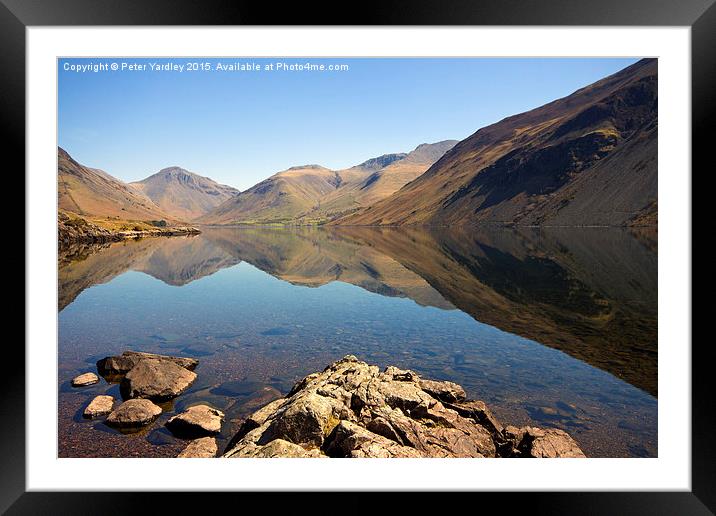 Wastwater #3 Framed Mounted Print by Peter Yardley