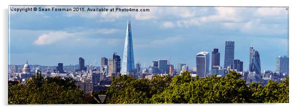 London Skyline  Acrylic by Sean Foreman
