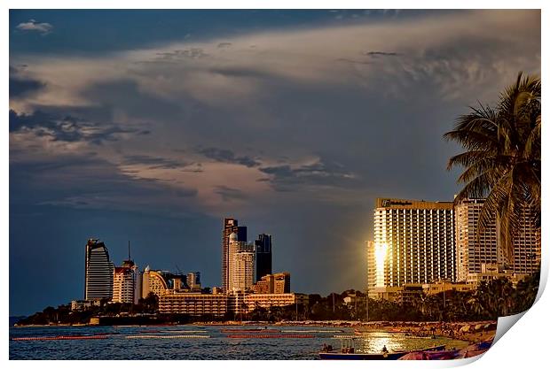  PATTAYA REFLECTIONS Print by radoslav rundic