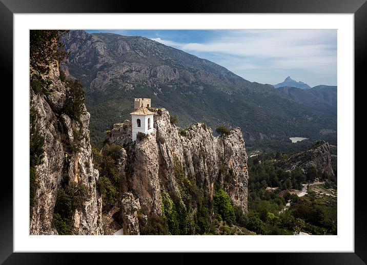  Guadalest Spain Framed Mounted Print by Leighton Collins