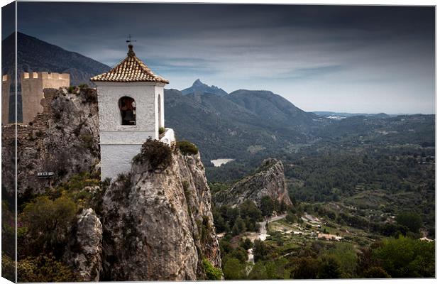  Guadalest bell tower Canvas Print by Leighton Collins