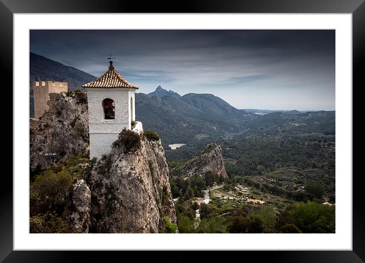  Guadalest bell tower Framed Mounted Print by Leighton Collins