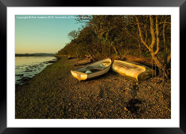  Axe estuary twylight  Framed Mounted Print by Rob Hawkins