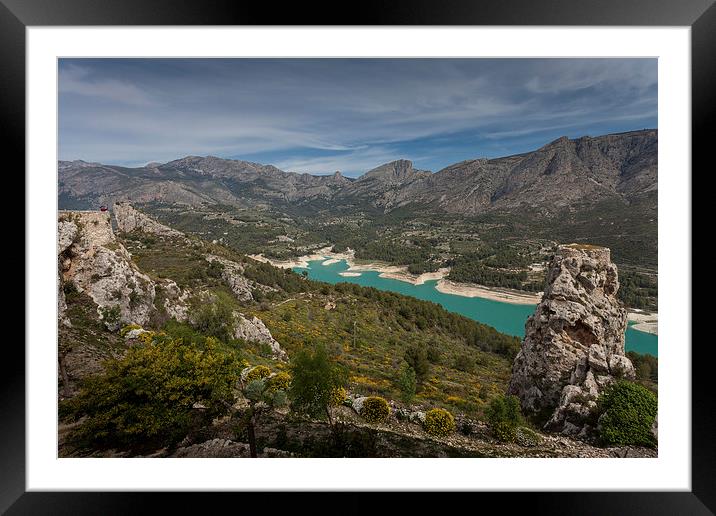  Guadalest valley Spain Framed Mounted Print by Leighton Collins