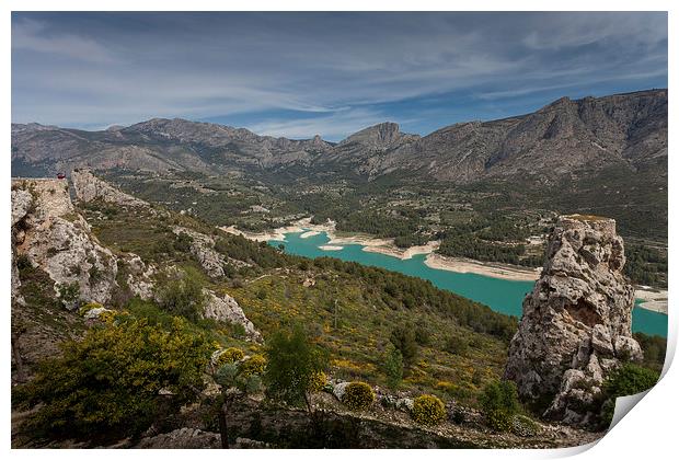  Guadalest valley Spain Print by Leighton Collins