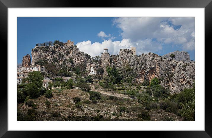  Guadalest village Spain Framed Mounted Print by Leighton Collins
