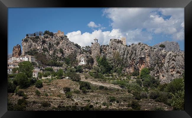  Guadalest village Spain Framed Print by Leighton Collins